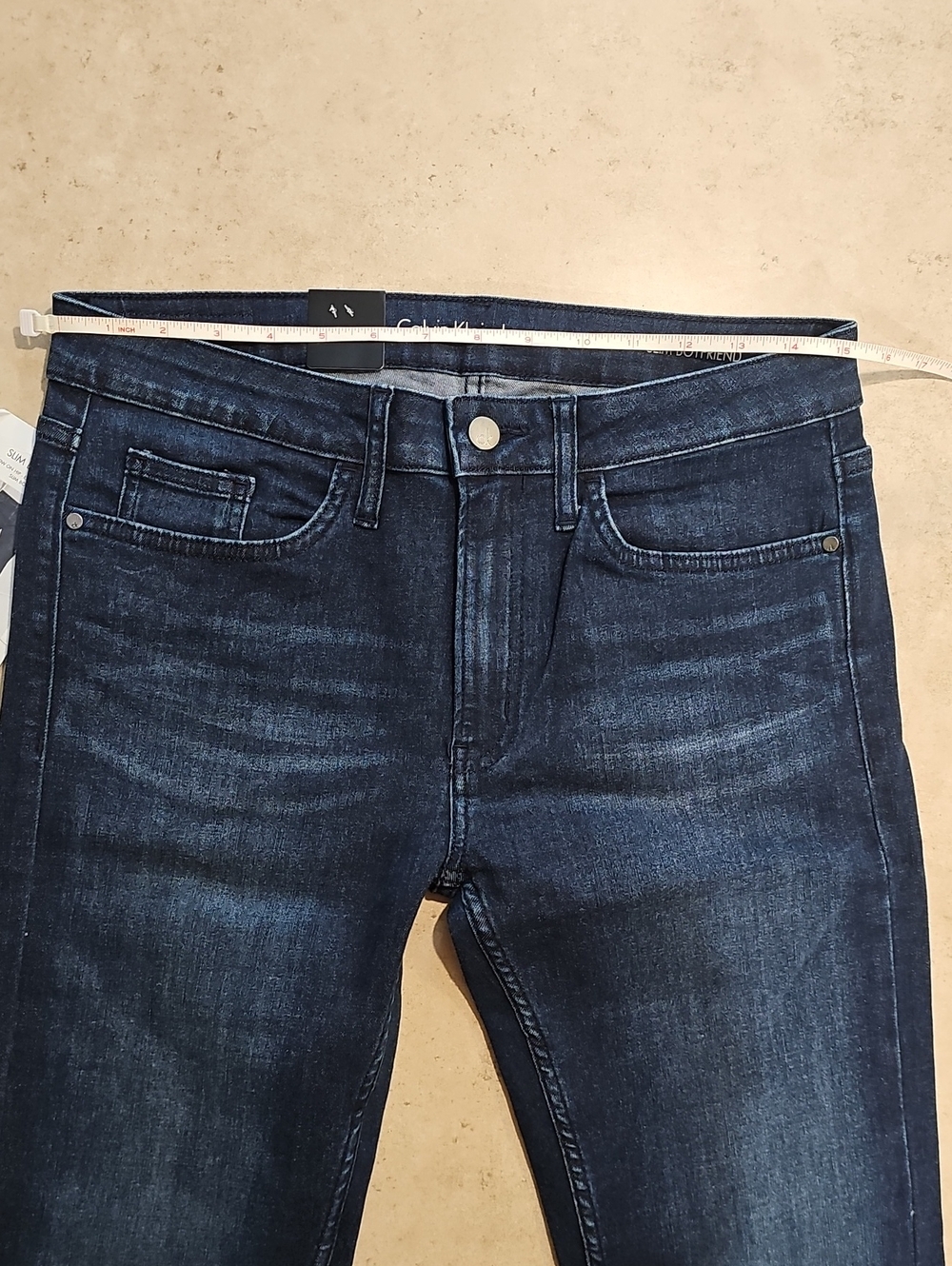 Calvin Klein Dark Indigo Slim Boyfriend Jeans - Picture 4 of 8